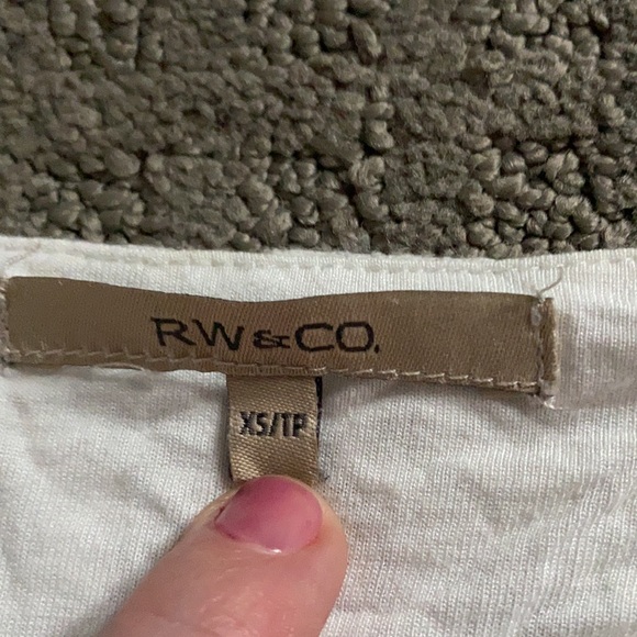 RW&CO white boatneck tee - Picture 2 of 6